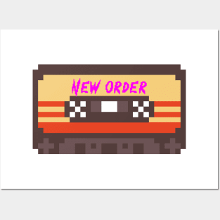 New Order 8bit cassette Posters and Art